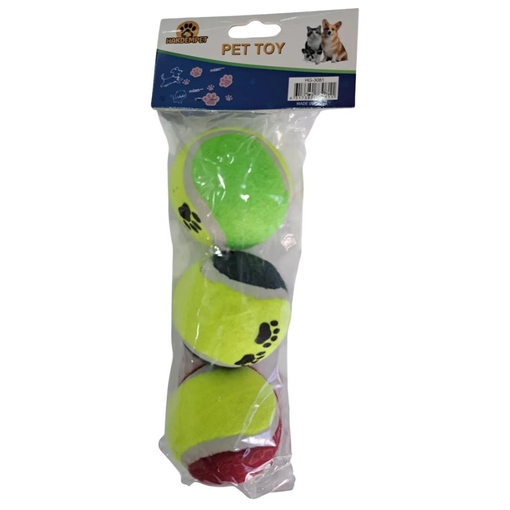 Pet Pretty Sert Tenis Topu Köpek Oyuncağı 3'lüPet Pretty