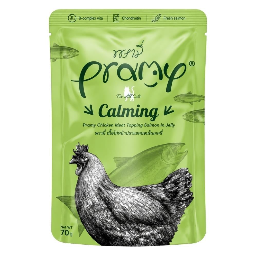 Pramy Calming Jöle İçinde Tavuk Etli ve Somonlu Yaş Kedi Maması 70 grPramy