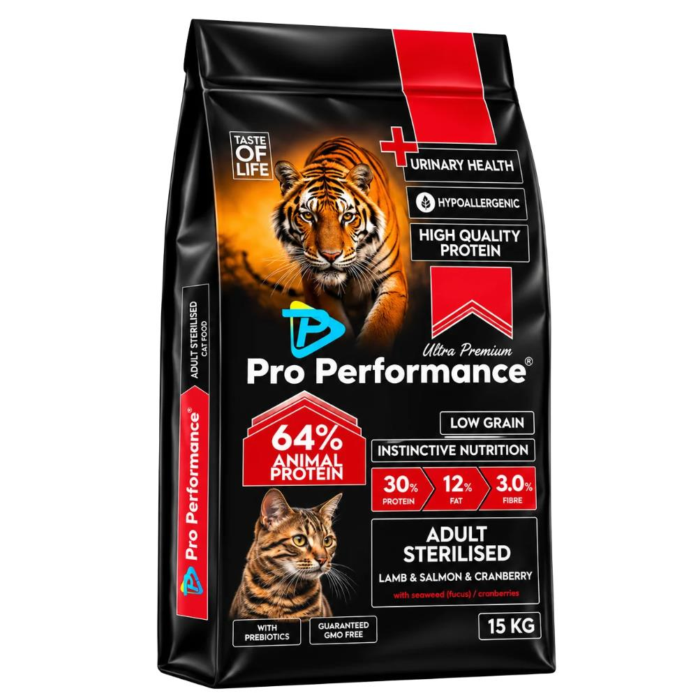 Pro Performance Kuzulu ve Somonlu Kısırlaştırılmış Kedi Maması 15 kgPro Performance