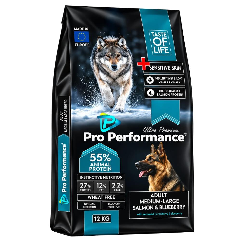 Pro Performance Somonlu ve Pirinçli Orta ve Büyük Irk Yetişkin Köpek Maması 12 kgPro Performance