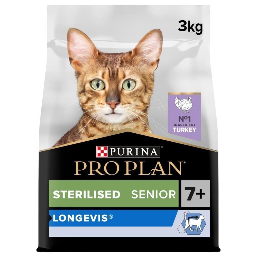 Pro Plan Sterilised 7+ Hindili Kısırlaştırılmış Kedi Maması 3 kgPro Plan