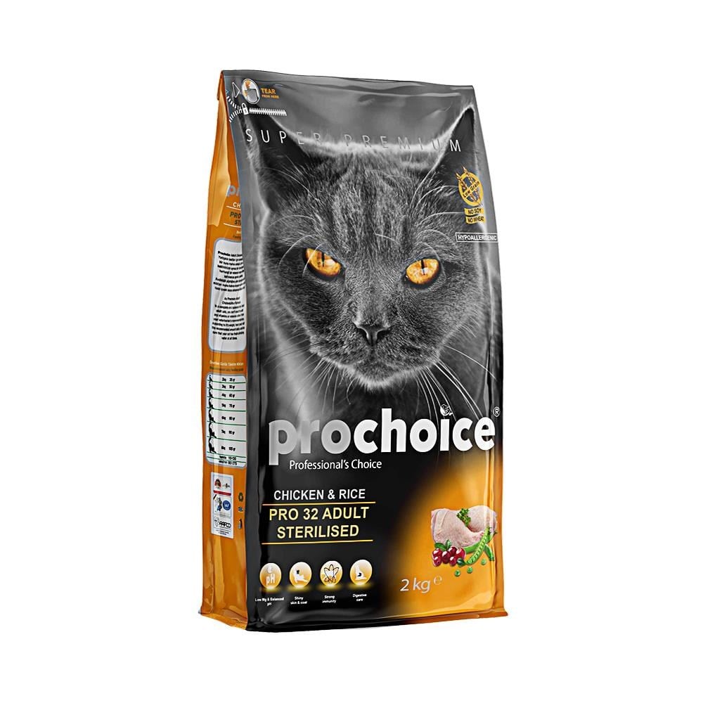 ProChoice Pro 32 Sterilised Tavuklu Kısır Kedi Maması 2 kgProchoice
