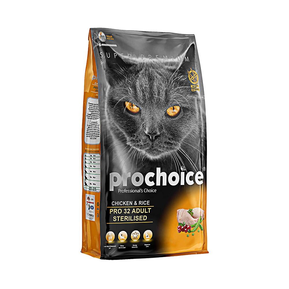 ProChoice Pro 32 Sterilised Tavuklu Kısır Kedi Maması 15 kgProchoice