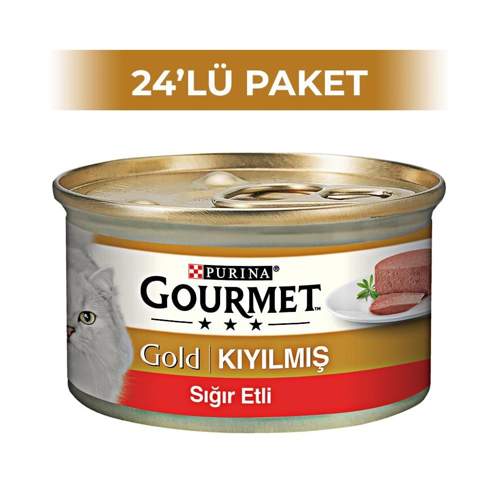 Purina Gourmet Gold Kıyılmış Sığır Etli 85 gr 24 AdetGourmet