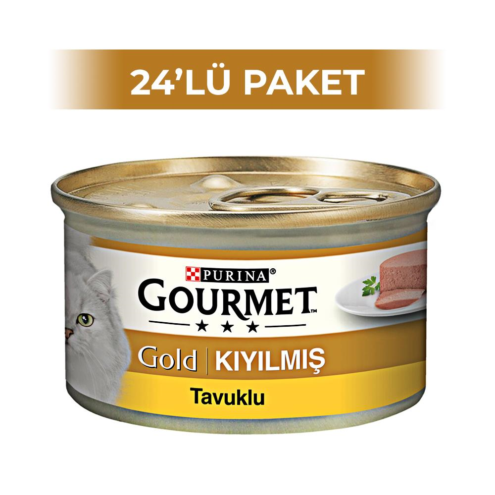 Purina Gourmet Gold Kıyılmış Tavuklu Konserve 85 gr 24 AdetGourmet