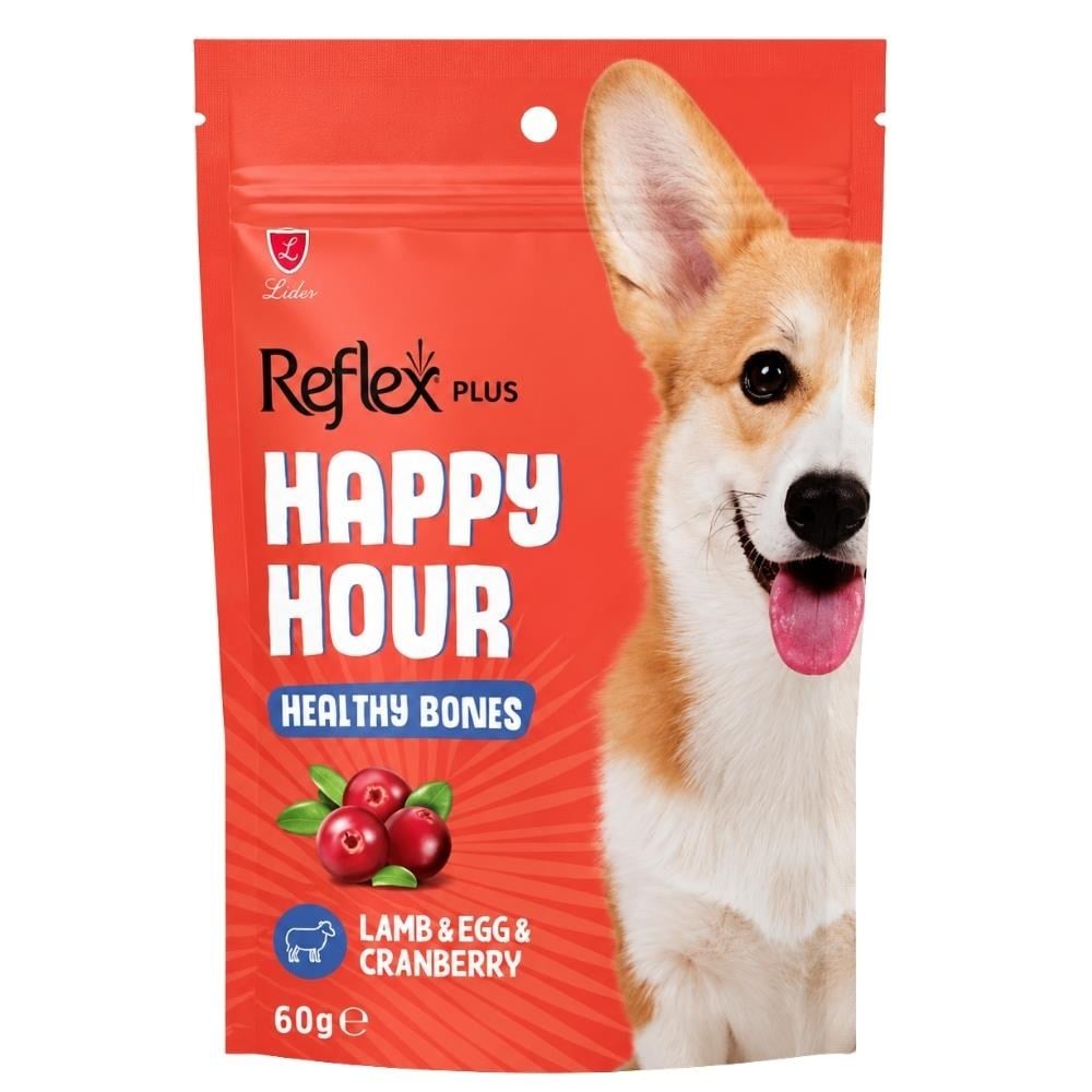 Reflex Plus Happy Hour Sağlıklı Kemikler İçin Destekleyici Köpek Ödül Maması 60 grReflex