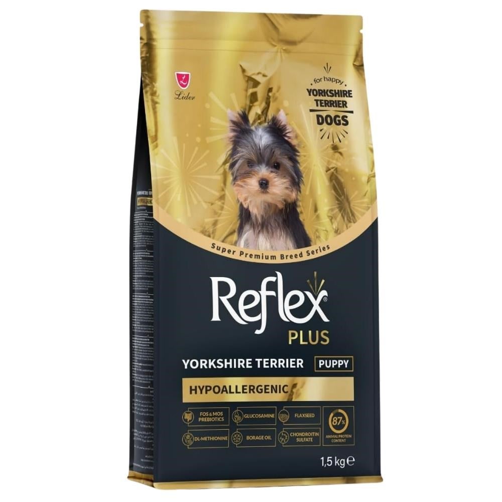 Reflex Plus Yorkshire Terrier Hypoallergenic Tavuklu Yavru Köpek Maması 1,5 kgReflex Plus