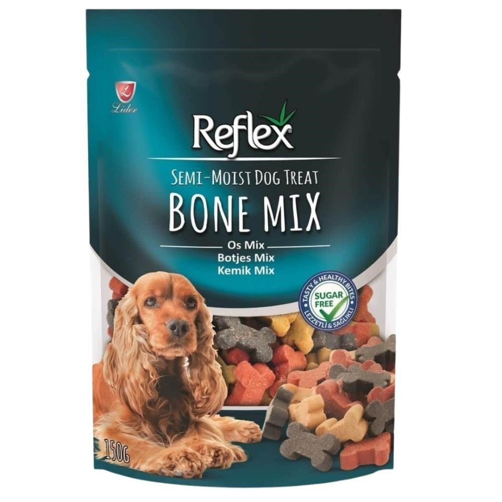 Reflex Semi-Moist Mini Mix Kemik Köpek Ödülü 150 grReflex