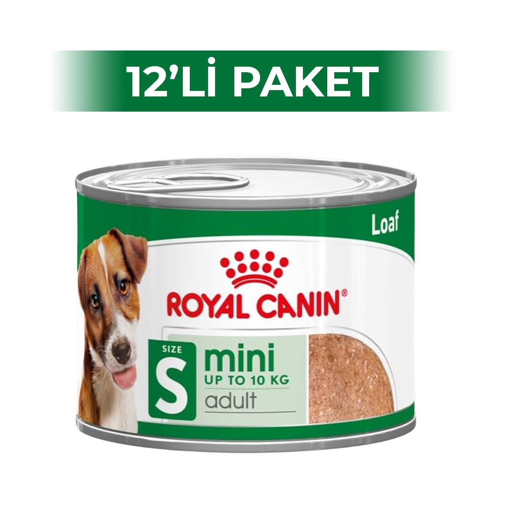 Royal Canin Mini Adult Yetişkin Köpek Konservesi 195 gr 12 Adet SKT: 09.2026Royal Canin
