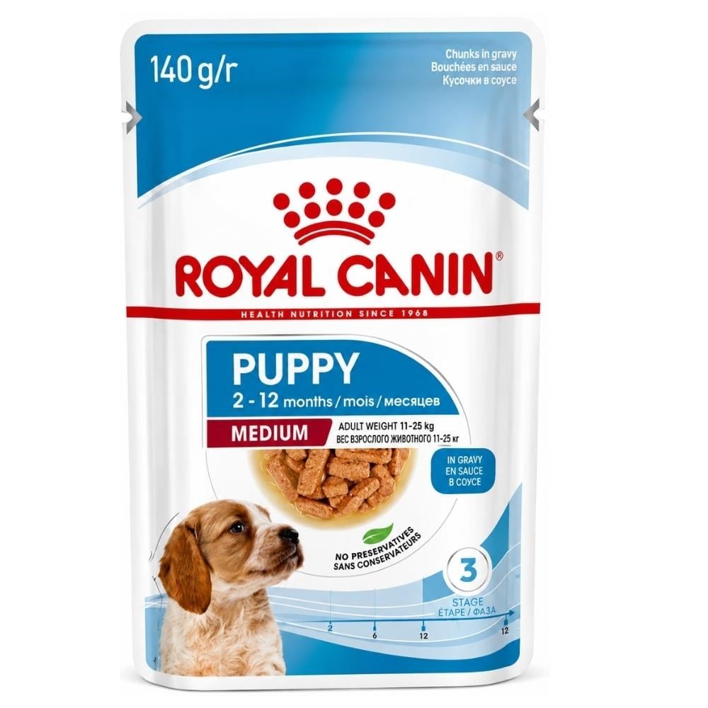 Royal Canin Sos İçinde Orta Irk Yavru Köpek Yaş Maması 140 grRoyal Canin