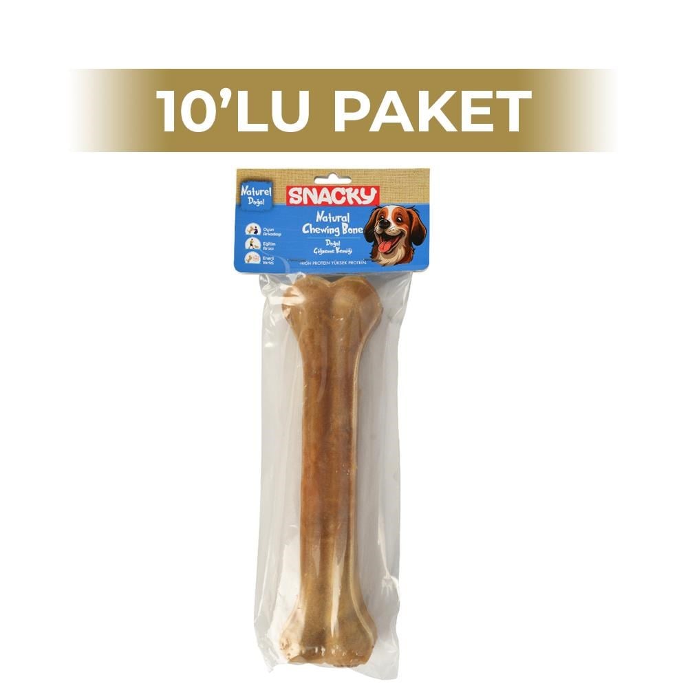 Snacky Natural Köpek Çiğneme Kemiği 25 cm 10 PaketSnacky