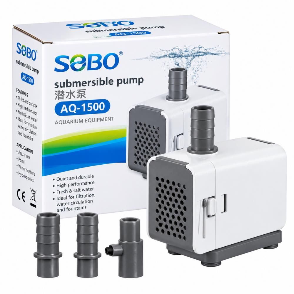 Sobo AQ-1500 Akvaryum Kafa ve Sump Motoru 1500 L/saat 25WSOBO