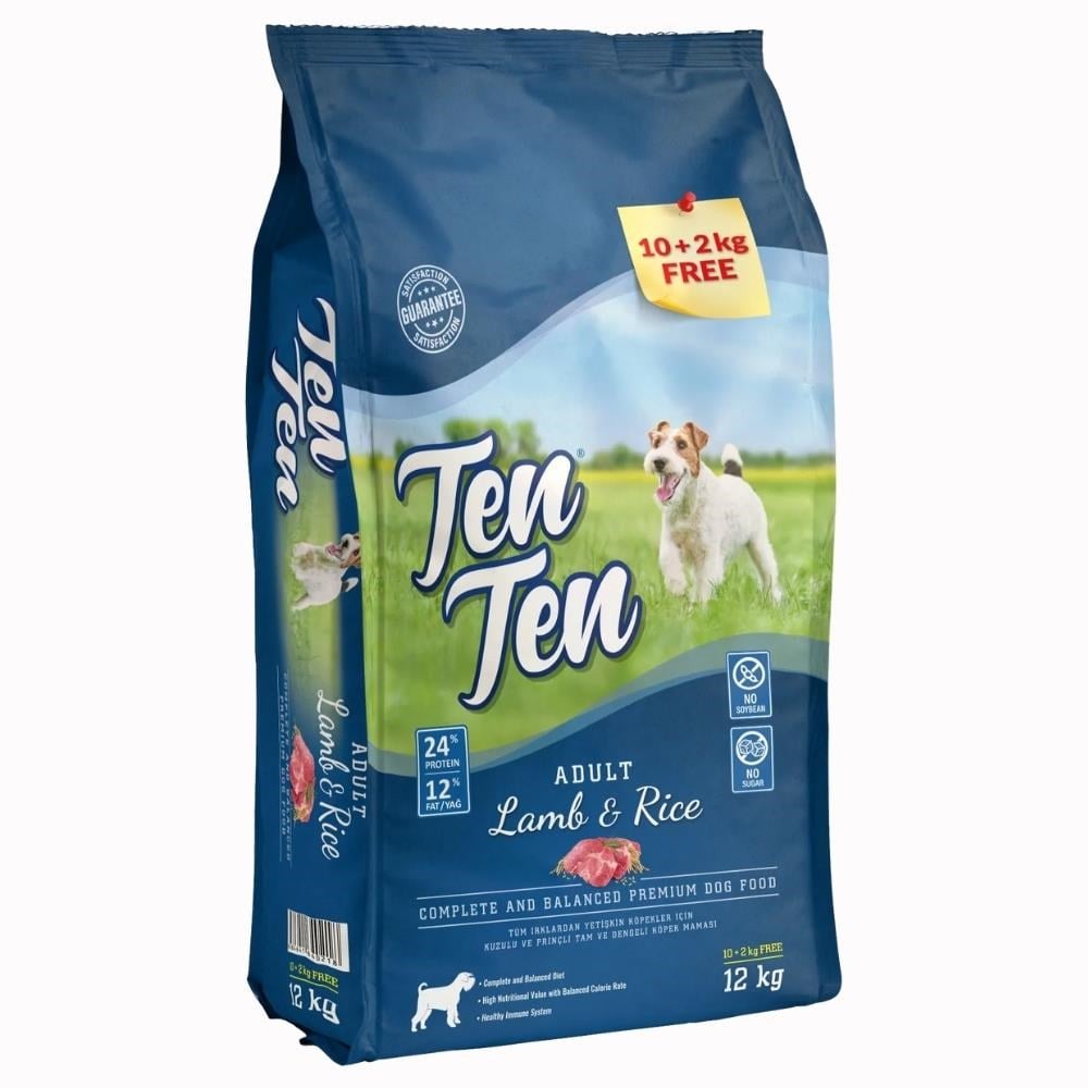 Tenten Kuzu Etli Yetişkin Köpek Maması 12 kgTenTen