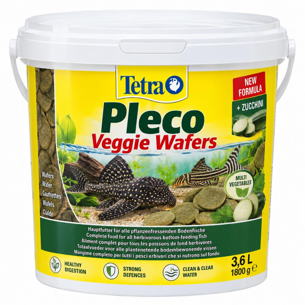 Tetra Pleco Veggie Wafers Bitkisel Vatoz Yemi 3,6 L 1800 grTetra