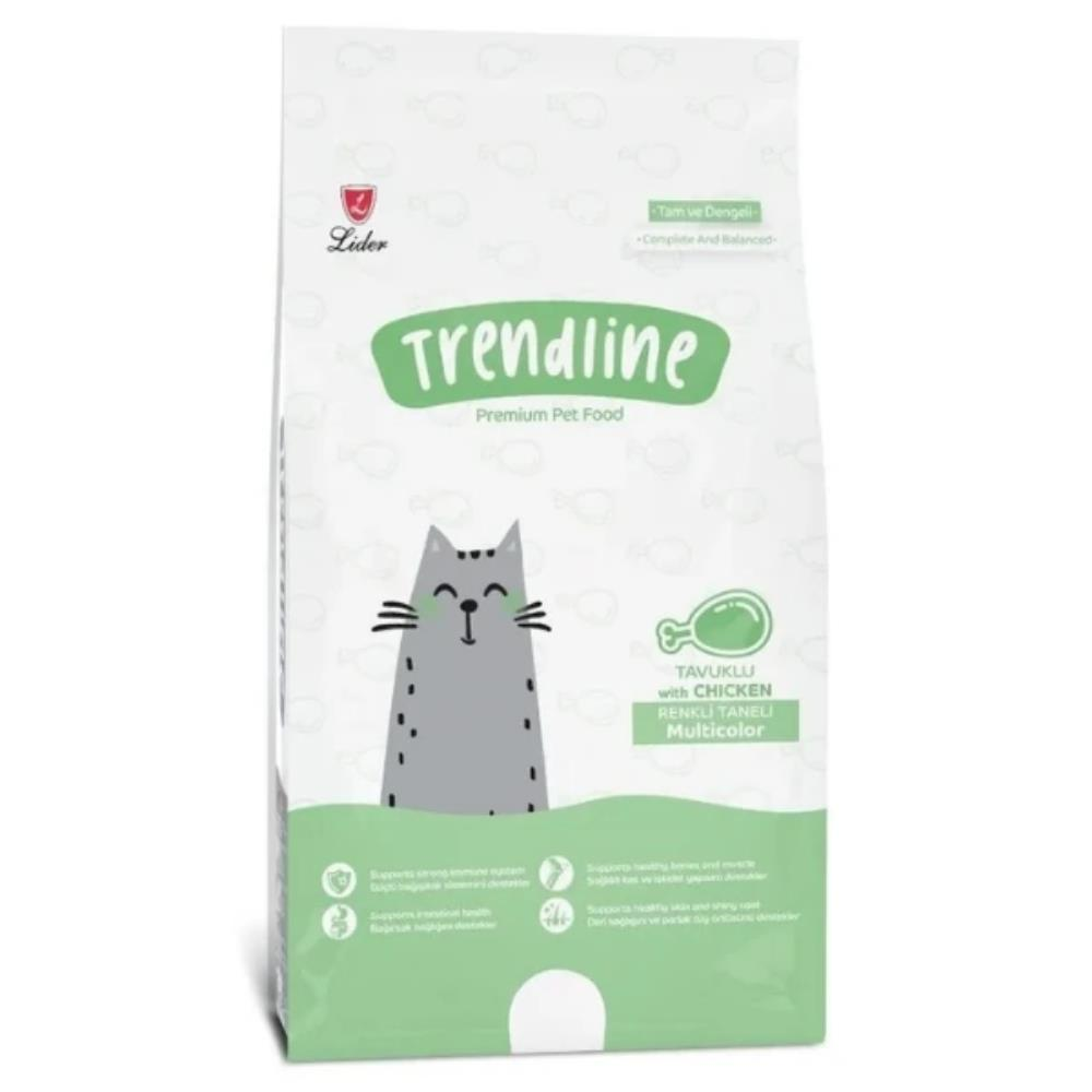 Trendline Multi Colour Renkli Yetişkin Kedi Maması 15 kgTrendline