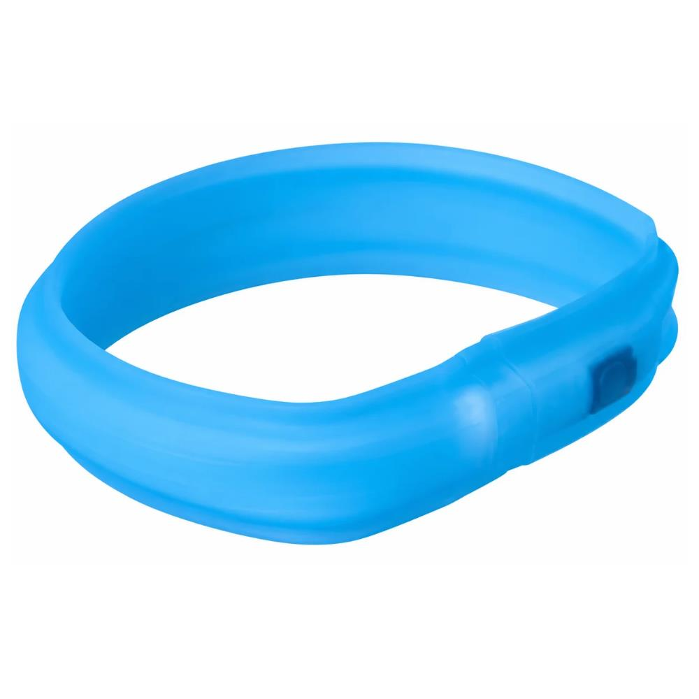 Trixie Flash Light USB Işıklı Köpek Boyun Tasması M-L Mavi 50 cmTrixie