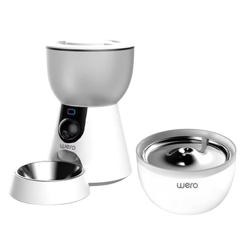 Wero 2in1 Kameralı Akıllı Otomatik Kedi Köpek Mama ve Su KabıWero