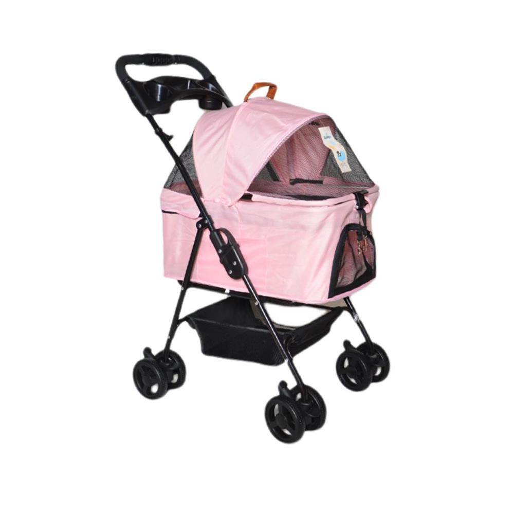 Zampa Verstappen Kedi ve Köpek Arabası Pembe 45x64x96 cmZampa