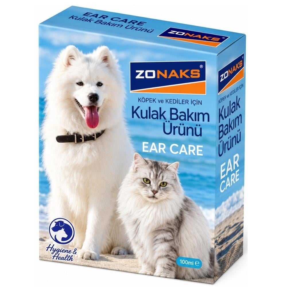Zonaks Kedi ve Köpekler İçin Kulak Bakım Ürünü 10x5 mlZonaks