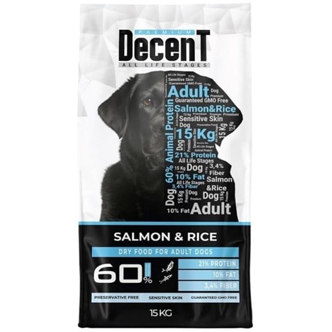Decent Somonlu Yetişkin Köpek Maması 15 kg