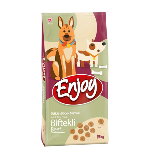 Enjoy Biftekli Yetişkin Köpek Maması 15 kg