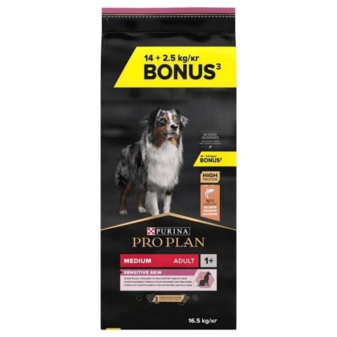 Pro Plan Medium Adult Somonlu Yetişkin Köpek Maması 14 kg + 2,5 kg