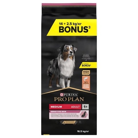 Pro Plan Medium Adult Somonlu Yetişkin Köpek Maması 14 kg + 2,5 kg