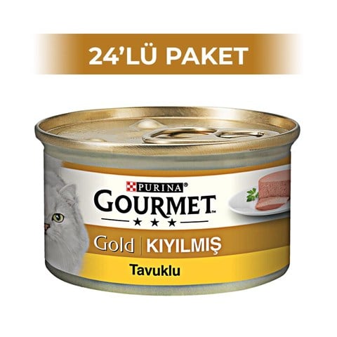 Purina Gourmet Gold Kıyılmış Tavuklu Konserve 85 gr 24 Adet
