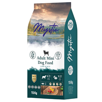 Mystic Az Tahıllı Kuzu Etli Mini Yetişkin Köpek Maması 15 kgMystic 