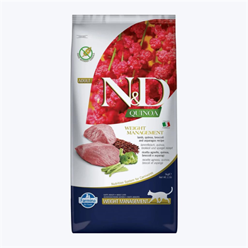 N&D Kinoa Weight Management Light Kuzu Etli Kedi Maması 5 kgND