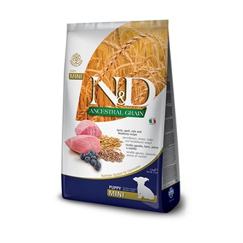 N&D Tahıllı Kuzu Yaban Mersini Küçük Irk Yavru Köpek Maması 7 kgND