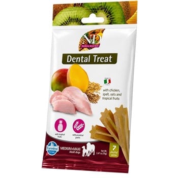 N&D Tropical Selection Tavuklu ve Tropikal Meyveli Küçük Irk Köpek Ödül Maması 100 gr 7'liND