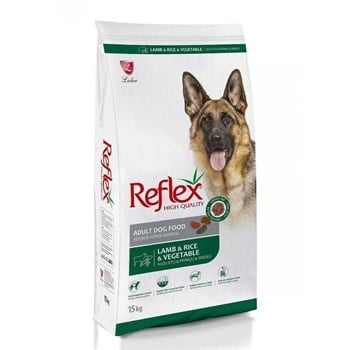 Reflex Kuzu Etli Sebzeli Pirinçli Yetişkin Köpek Maması 15 kgReflex
