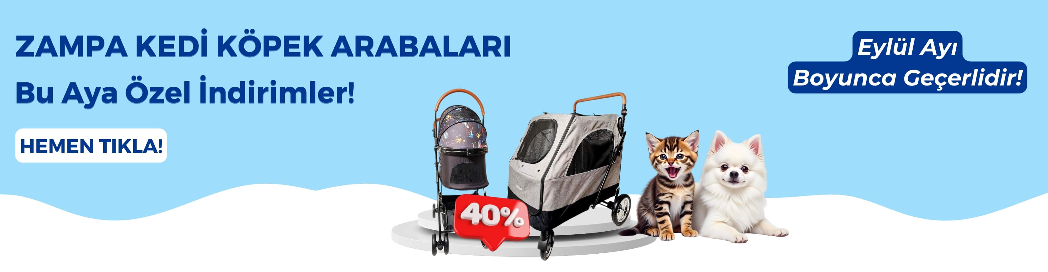 Kedi ve Köpek Arabalarında Kampanya!