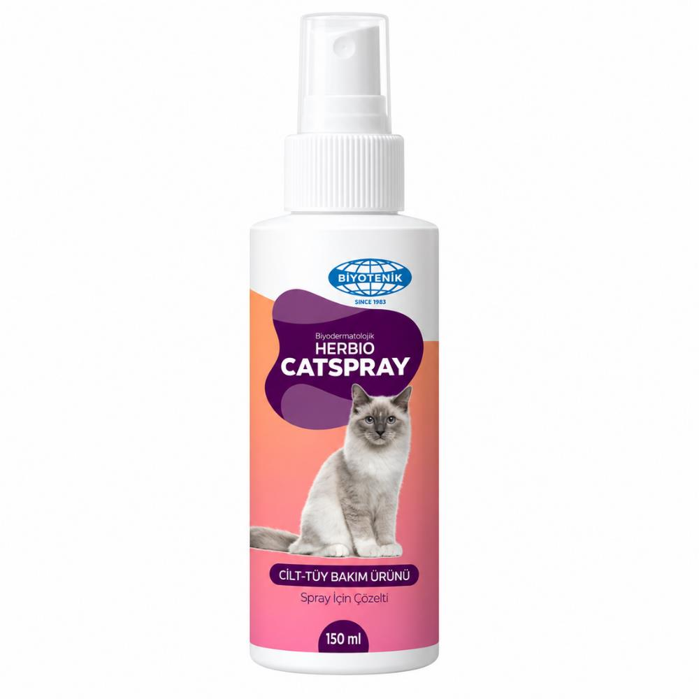 Biyoteknik Herbio Kedi Cilt ve Tüy Bakım Spreyi 100 ml