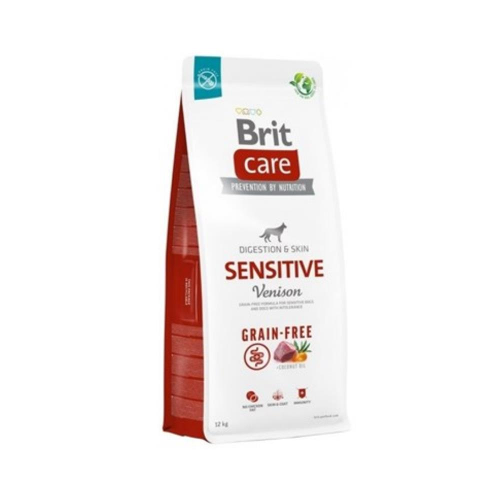 Brit Care Tüm Irklar için Sensitive Geyik Etli Tahılsız Yetişkin Köpek Maması 12kgBrit Care