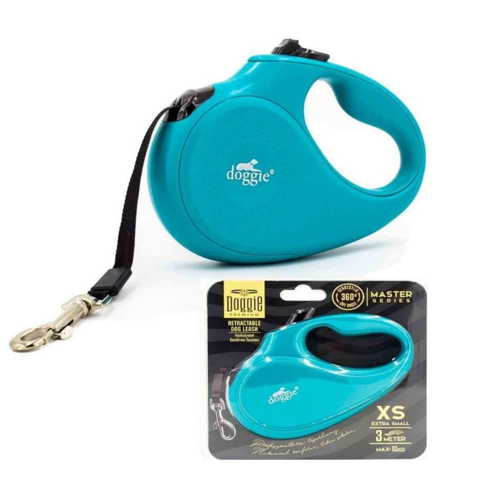 Doggie Otomatik Köpek Tasması Master XS 12 Kg 3M Turkuaz