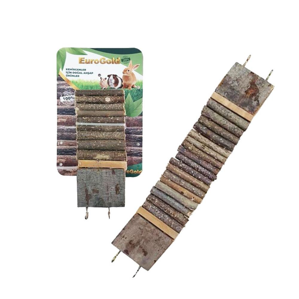 EuroGold Doğal Ahşap Kemirgen Oyuncağı Tünel 7x30 cmEuroGold