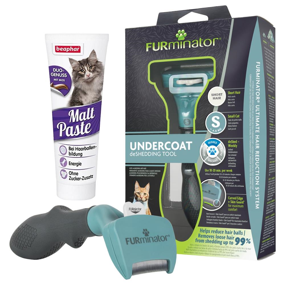 Furminator Kısa Tüylü Kedi Tarağı - Beaphar Kedi Malt HediyeliFURMINATOR