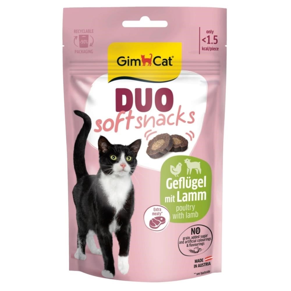 GimCat Duo Soft Shacks Kuzulu ve Kümes Hayvanlı Kedi Ödül Maması 50 gr