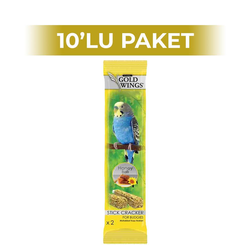 Gold Wings Classic Ballı Muhabbet Kuşu Krakeri 2'li x 10 AdetGold Wings