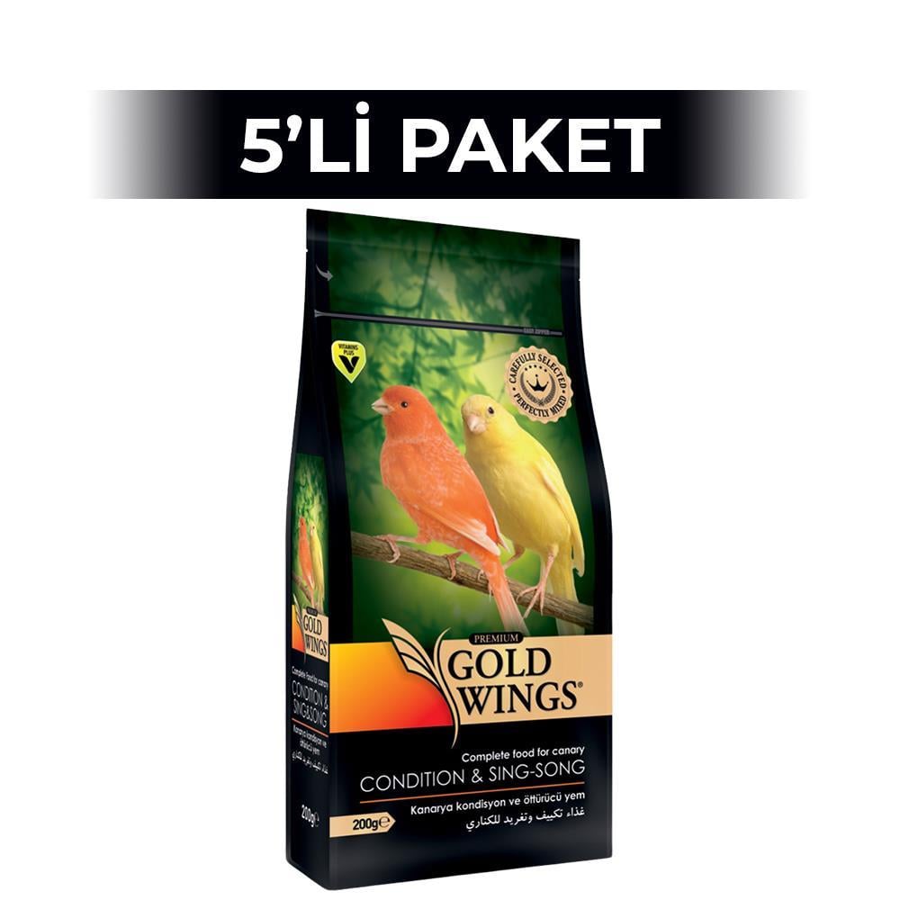 Gold Wings Premium Kanarya Kondisyon Öttürücü 200 gr x 5 Adet