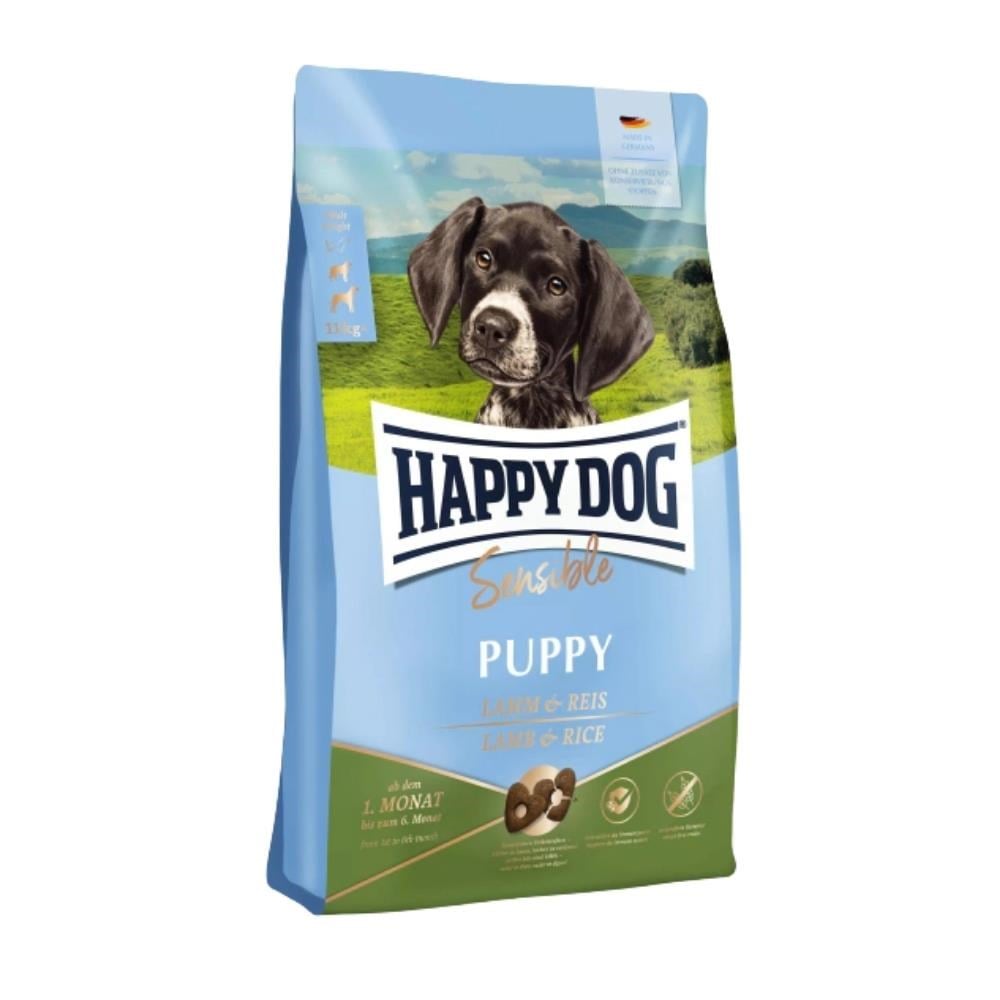 Happy Dog Sensible Puppy Hassas Köpekler İçin Kuzu Etli ve Pirinçli Yavru Köpek Maması 10 kg