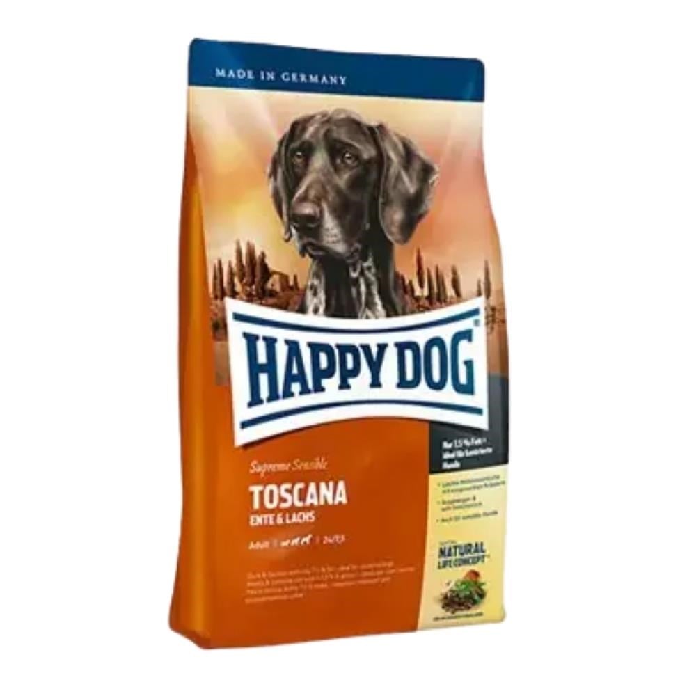 Happy Dog Toscana Ördek ve Somonlu Köpek Maması 12,5 kg