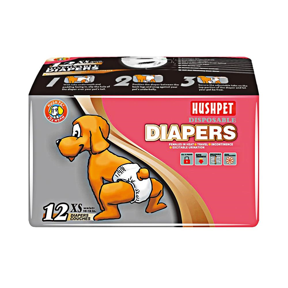 Hushpet Minik Irklar için Köpek Bezi Xs 2-4 kg 12'liHushpet