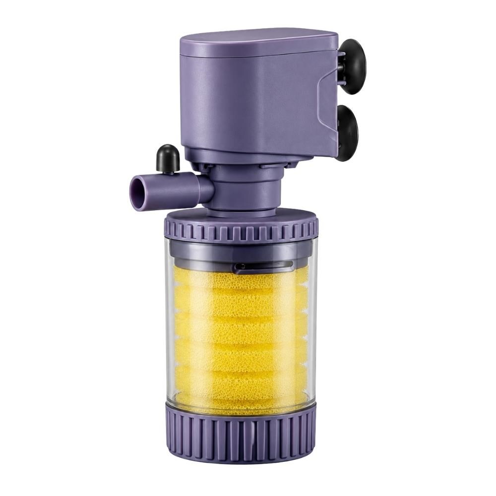 Jingye Akvaryum İç Filtre Siyah/Beyaz 500 L/H 6W