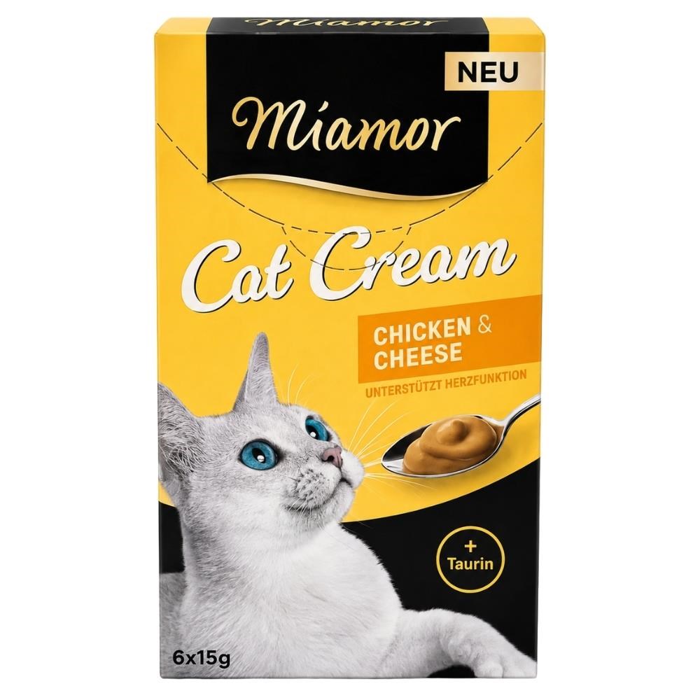 Miamor Cream Peynir ve Tavuklu Kedi Krema Ödülü 6x15 gr