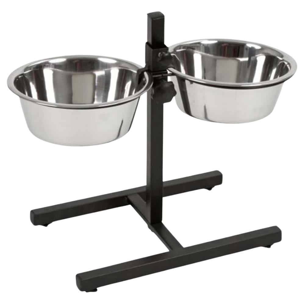 Nunbell İkili Ayaklı Çelik Köpek Mama Kabı 28 cm