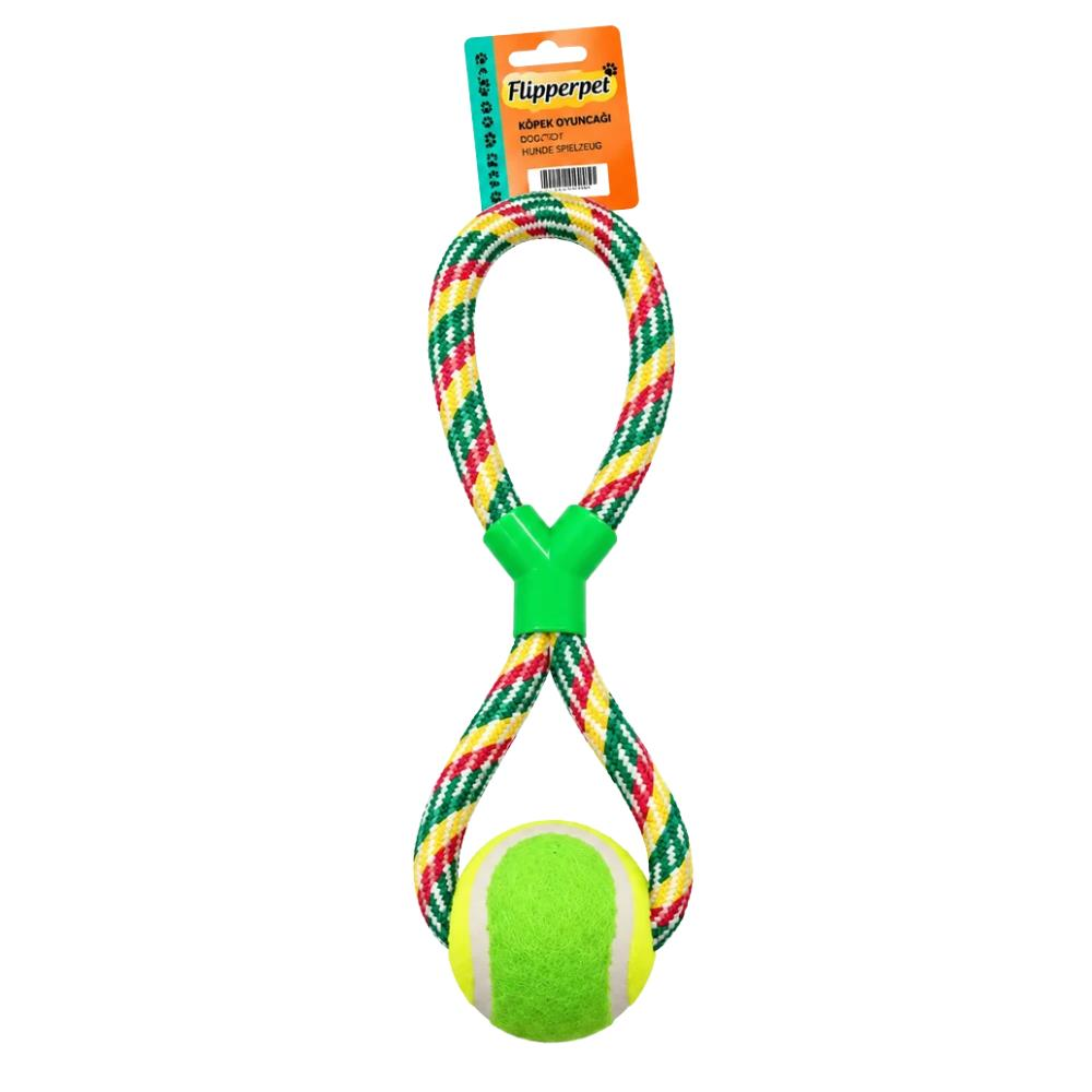 Petvogue Tenis Toplu Halat Köpek Çekiştirme Oyuncağı 35 cm