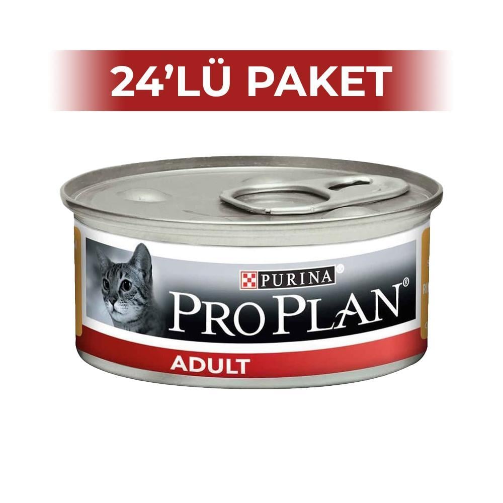 Pro Plan Tavuklu Yetişkin Kedi Konservesi 85 gr 24 AdetPro Plan